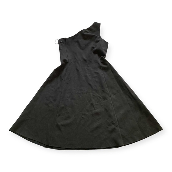 New with tag, Theory Black Leainna Fixture Ponte‎ One-Shoulder Dress,  P (00-0) - Picture 9 of 15